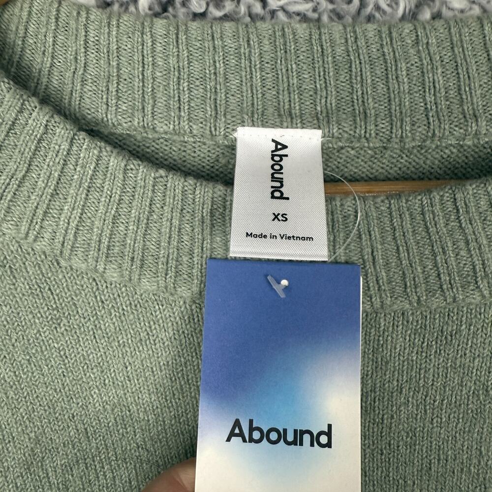 Abound Boxy Sweater Halo Green Women's Size X Small Baggy Soft Comfortable XS - Picture 9 of 10